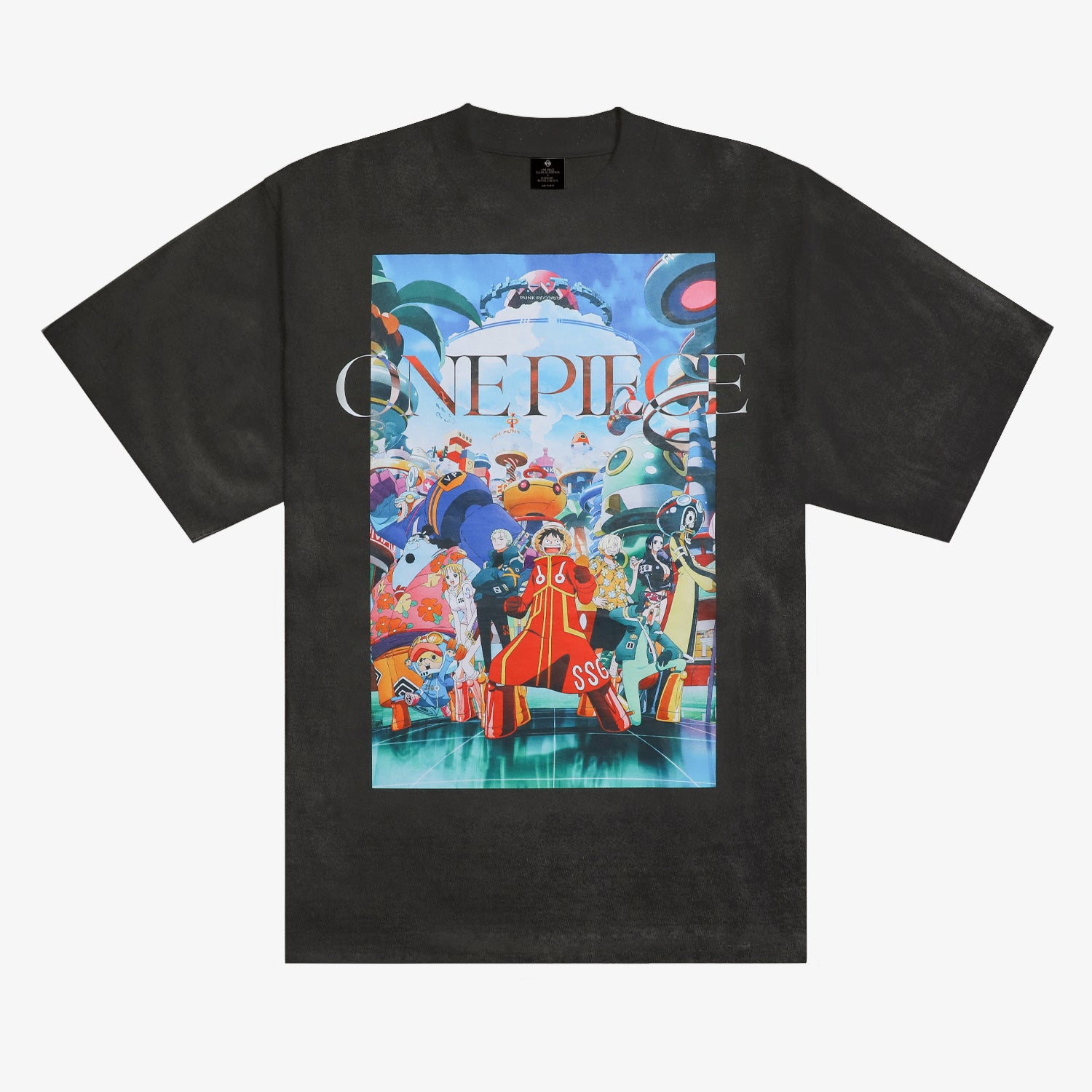 ワンピース Tシャツ 黒 one pice アニメT エッグヘッド編 ワンピース Tシャツ XL 黒 one pice アニメT エッグヘッド編