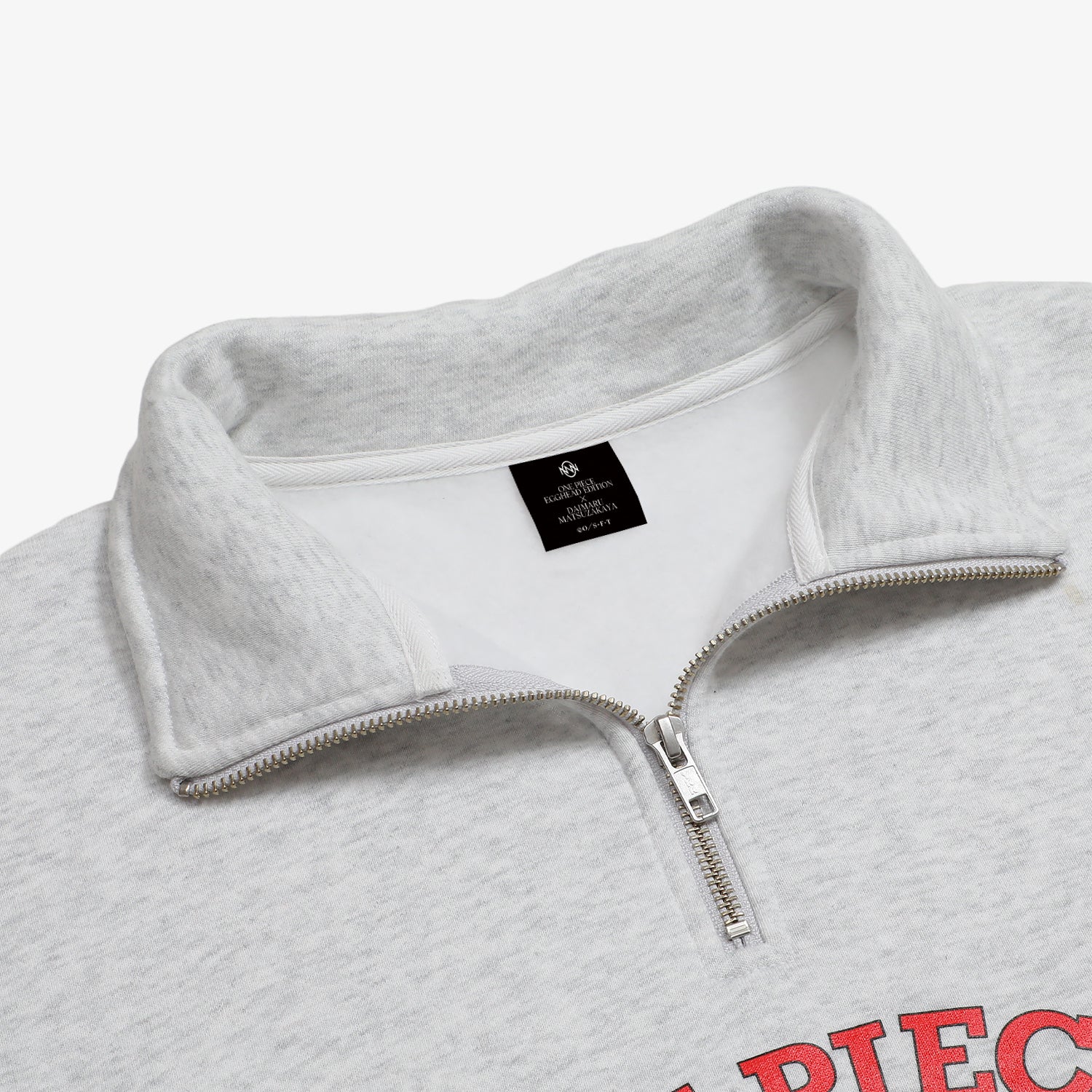 Half Zip Sweat shirt Gray