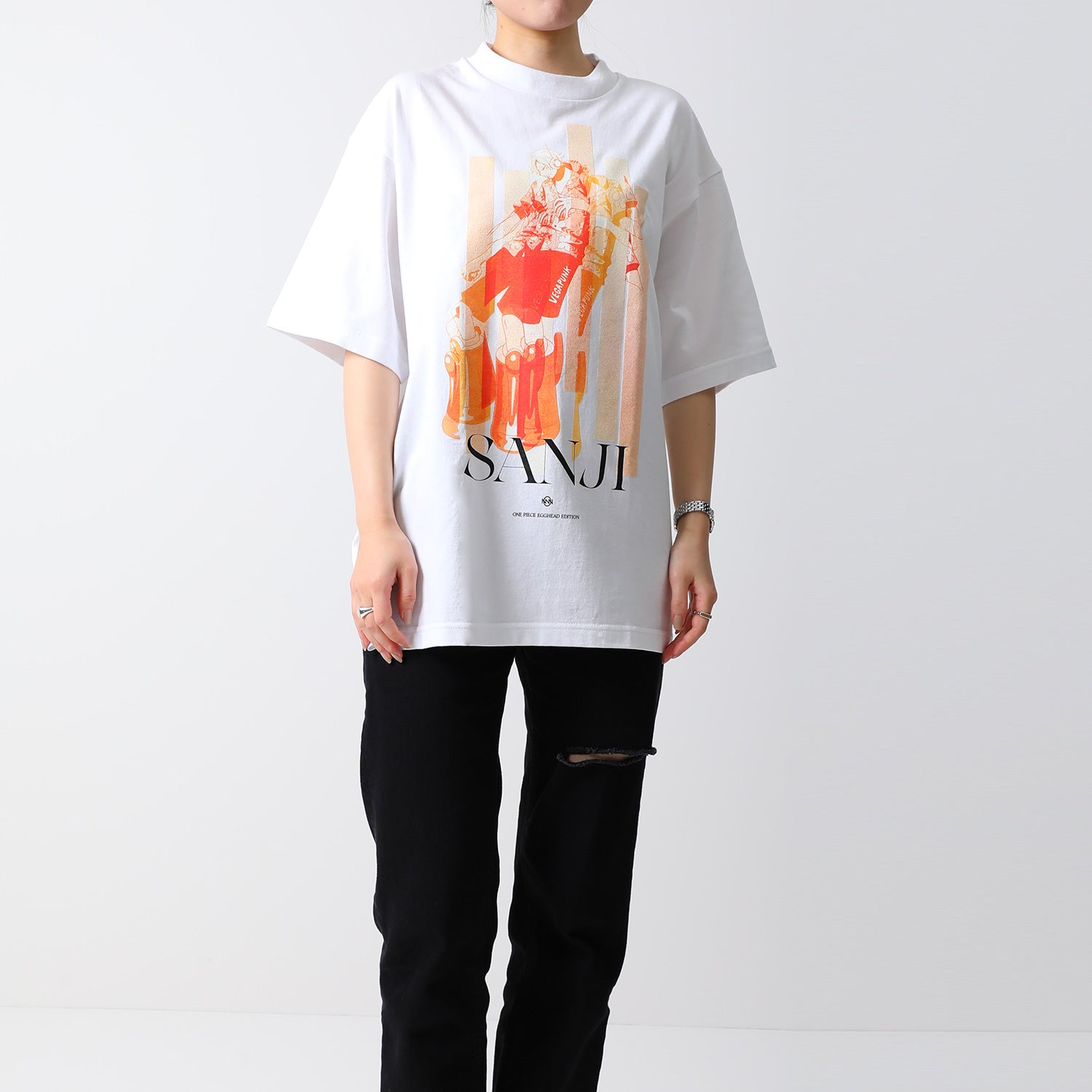 ワンピース Tシャツ 黒 one pice アニメT エッグヘッド編 ワンピース Tシャツ XL 黒 one pice アニメT エッグヘッド編